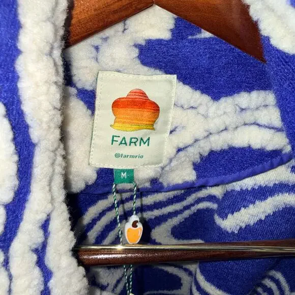 Farm Rio Multicolored Hearts Fleece Coat - Picture 11 of 15